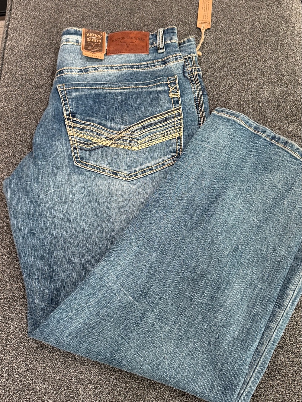 Nation of Saints Vintage Wash Blue Men’s Jeans -